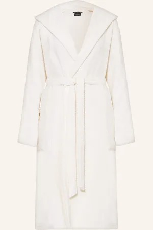 CAWÖ Damen-Bademantel Pure Mit Kapuze beige