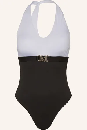 Max Mara Neckholder-Badeanzug Carlotta schwarz