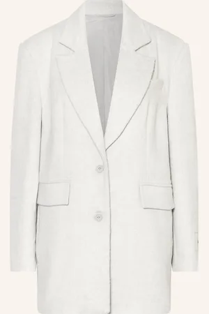 Karo Kauer Longblazer grau
