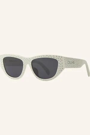 Céline Sonnenbrille cl000458 Mit Schmucksteinen weiss