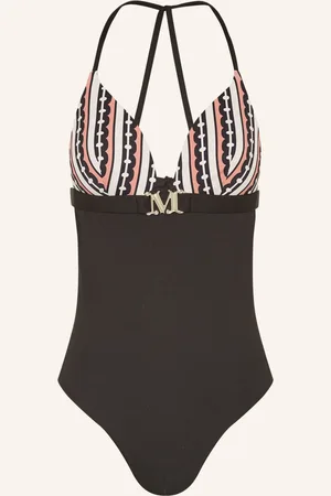 Max Mara Neckholder-Badeanzug Clotilde schwarz