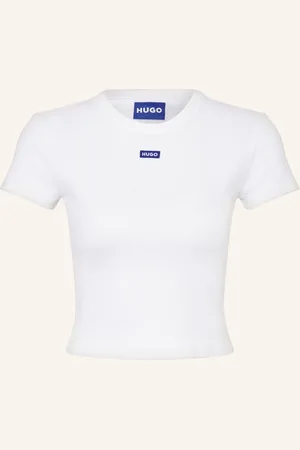 Hugo Blue Cropped-Shirt
