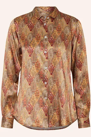 Rossana Diva Seidenbluse braun
