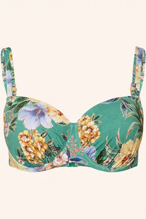 Lidea Bügel-Bikini-Top Pineapple Sea Mit Schmuckperlen blau