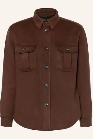 BRIONI Overjacket Vagabond Mit Cashmere braun