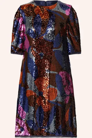 TALBOT RUNHOF Cocktailkleid Mit Pailletten blau