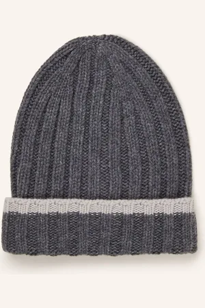 Gran Sasso Cashmere-Mütze grau
