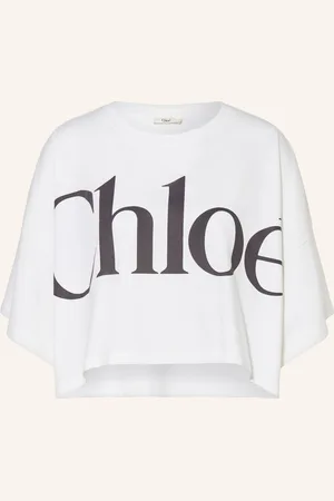 Chloé Cropped-Shirt weiss