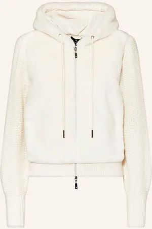 monari Kunstpelz-Jacke Im Materialmix