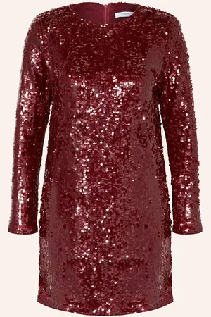 Suncoo Cocktailkleid Carlota Mit Pailletten rot