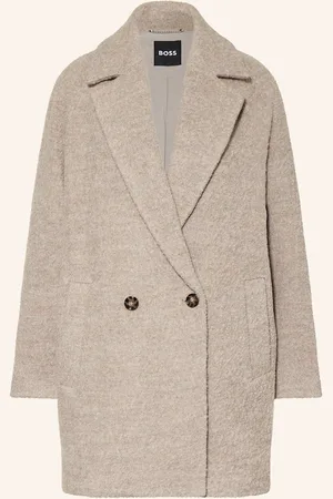 HUGO BOSS Wollmantel Calodino grau