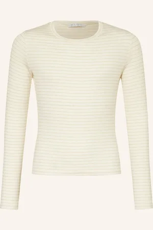 ELSY Longsleeve Mit Glitzergarn weiss