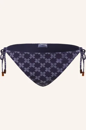 Vilebrequin Triangel-Bikini-Hose Flore blau