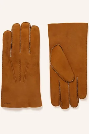 Hestra Lederhandschuhe Bernard Mit Lammfell braun