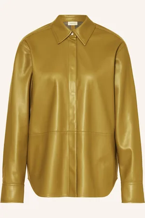 Calvin Klein Overjacket In Lederoptik gruen