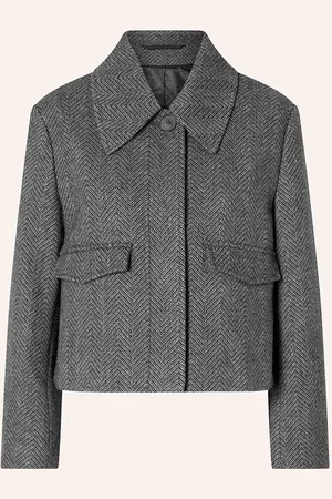 SELECTED Kastenjacke grau