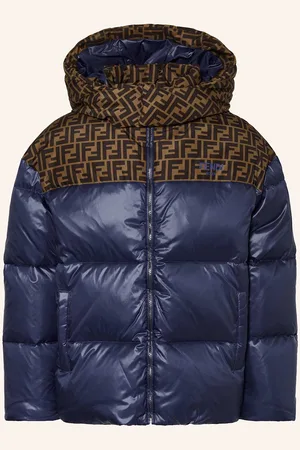 Fendi Daunenjacke Mit Abnehmbarer Kapuze gelb