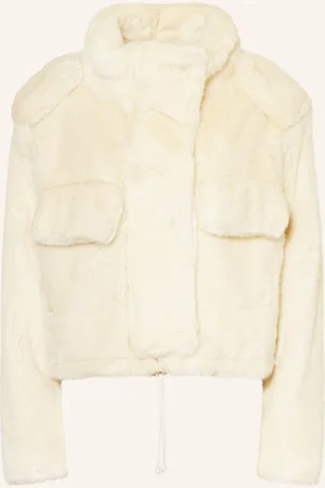 DARKPARK Kunstpelz-Jacke Khloe weiss