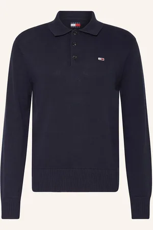Tommy Hilfiger Strick-Poloshirt blau