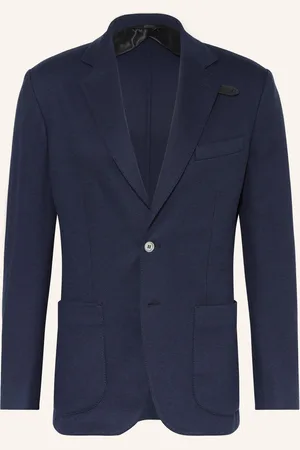 BRIONI Sakko Regular Fit Mit Seide blau