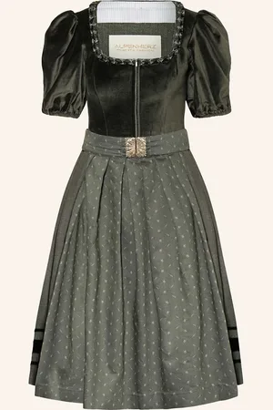 AlpenHERZ Samtdirndl Mona gruen