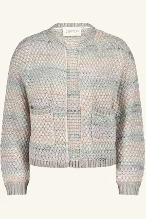 Cartoon Strickjacke grau