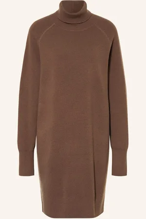 HUGO BOSS Strickkleid Felindane braun