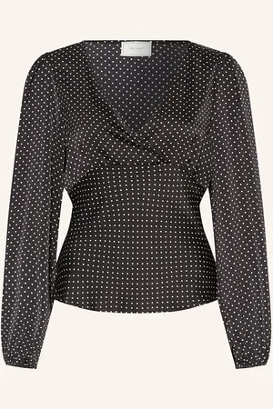 Neo Noir Blusenshirt Jane Aus Satin schwarz