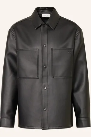 Calvin Klein Overshirt In Lederoptik