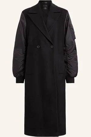 AllSaints Mantel Paulah Im Materialmix