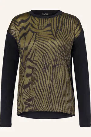 Marc Aurel Longsleeve In Materialmix gruen