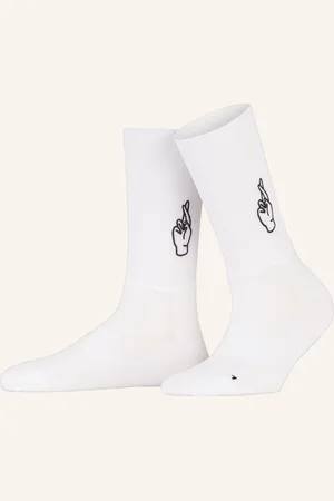 FINGERSCROSSED Radsocken Aero weiss