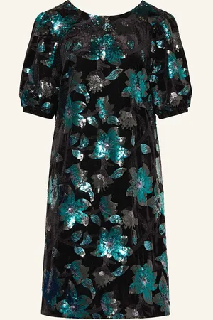 Mos Mosh Samtkleid Mmclemente Mit Pailletten gruen