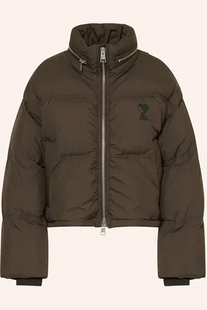 Ami Cropped-Daunenjacke braun