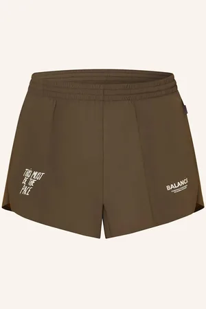 Pas Normal Studios 2-In-1-Laufshorts Balance braun