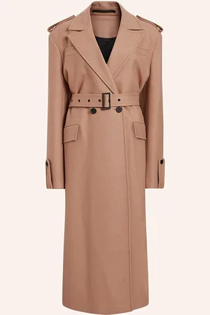 AllSaints Wollmantel Augusta beige