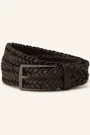 Calvin Klein Flechtgürtel Aus Leder braun