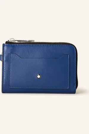 Montblanc Kartenetui Meisterstück Mit Münzfach blau