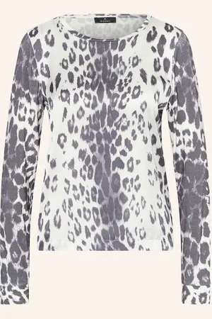 monari Blusenshirt Im Materialmix grau