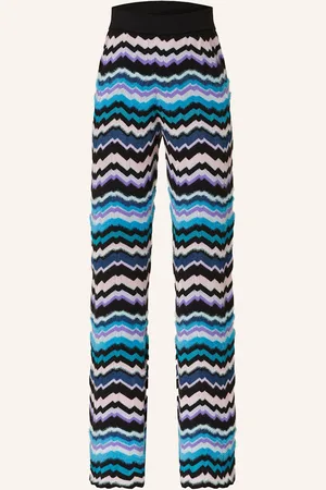 Missoni Strickhose blau