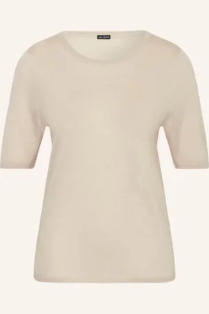 Iris von Arnim Strickshirt Aus Cashmere Mit Seide beige