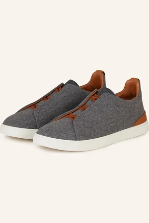 Ermenegildo Zegna Slip-On-Sneaker Triple Stitch grau