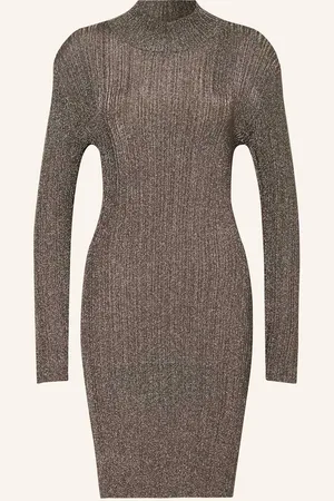 Gestuz Strickkleid Silvi Mit Glitzergarn silber