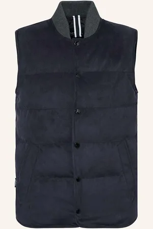 Digel Steppweste Erie Aus Flanell blau