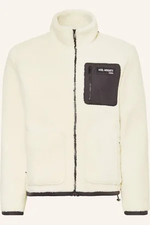 Axel Arigato Teddyfell-Jacke Im Materialmix weiss