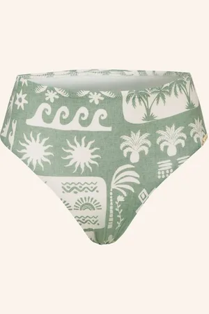 Watercult High-Waist-Bikini-Hose Rustic Med gruen