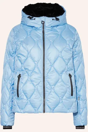 Luhta Skijacke Harikkala Mit Kunstfell blau