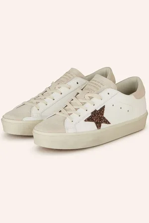 Golden Goose Sneaker Hi Star Mit Pailletten weiss