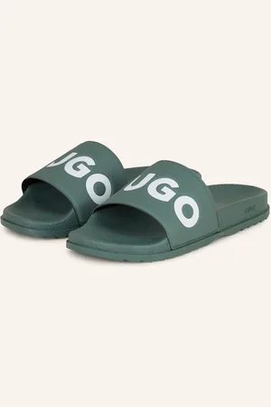 HUGO BOSS Pantoletten Match It gruen