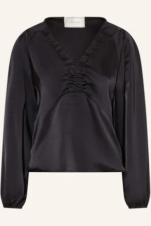 Neo Noir Blusenshirt Istana Aus Satin